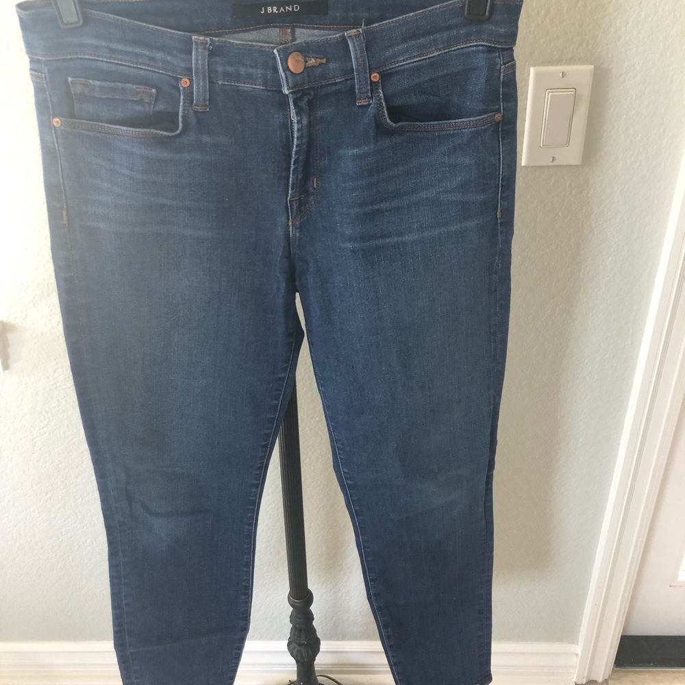 J BRAND Capri Skinny Denim Stretch Jeans Sz 28